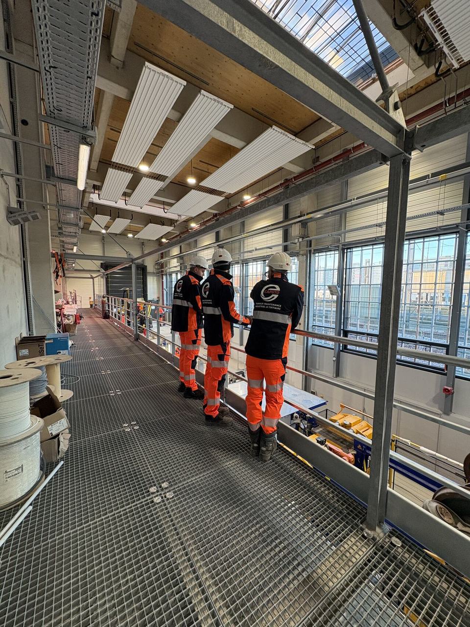 Chantier industriel en activité